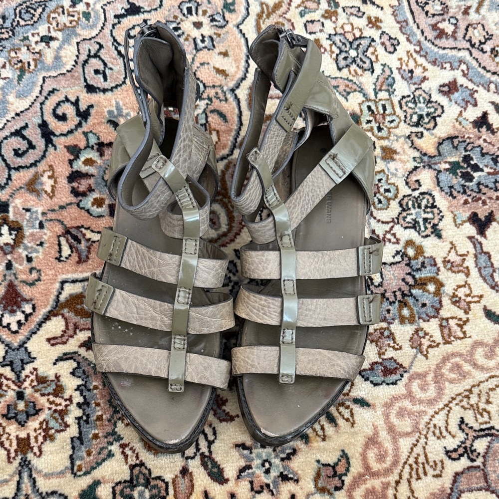 Alexander Wang Women’s Olive Green Strappy Gladiator Sandals View 2